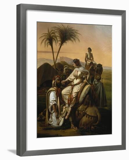 Arrival of the Ladies of the Harem, 1842-Henri-frederic Schopin-Framed Giclee Print