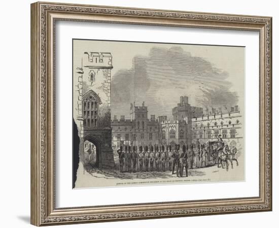 Arrival of the London Corporation Procession in the Great Quadrangle, Windsor Castle-null-Framed Giclee Print