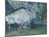 Arrival of the Normandy Train, Gare Saint-Lazare, 1877-Claude Monet-Mounted Art Print