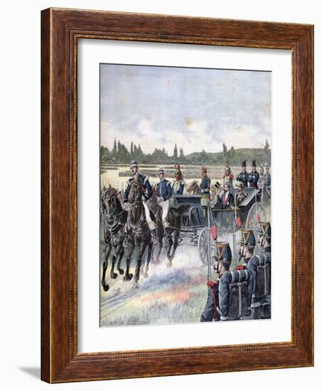 Arrival of the President of the Republic, Military Review, 14th July 1891-Henri Meyer-Framed Giclee Print