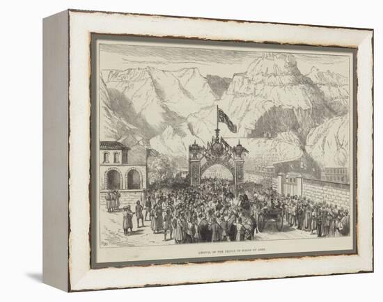 Arrival of the Prince of Wales at Aden-null-Framed Premier Image Canvas