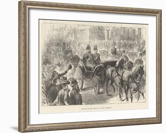 Arrival of the Prince of Wales in Berlin--Framed Giclee Print