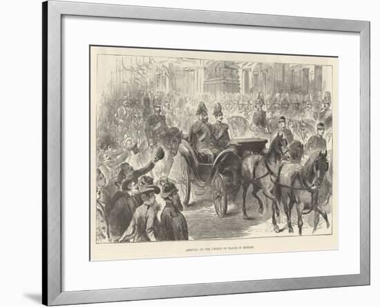 Arrival of the Prince of Wales in Berlin-null-Framed Giclee Print