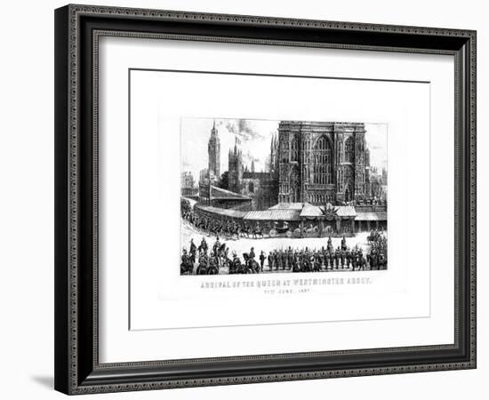 Arrival of the Queen at Westminster Abbey, London, 21 June, 1887-null-Framed Giclee Print