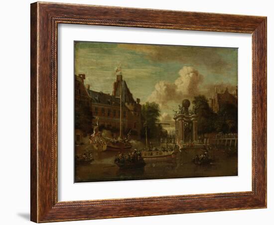 Arrival of the Russian Embassy in Amsterdam, 29 August-Abraham Storck-Framed Art Print