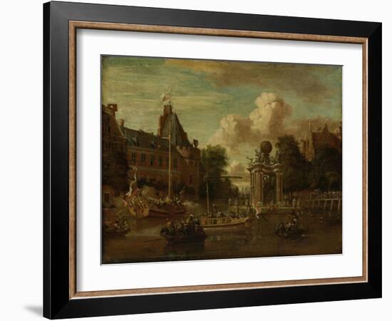 Arrival of the Russian Embassy in Amsterdam, 29 August-Abraham Storck-Framed Art Print