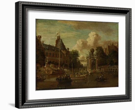 Arrival of the Russian Embassy in Amsterdam, 29 August-Abraham Storck-Framed Art Print