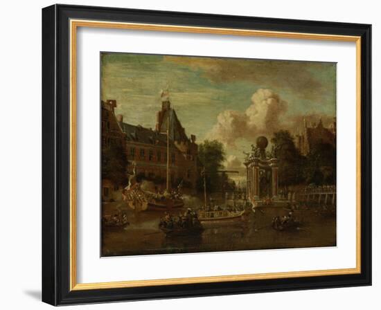 Arrival of the Russian Embassy in Amsterdam, 29 August-Abraham Storck-Framed Art Print