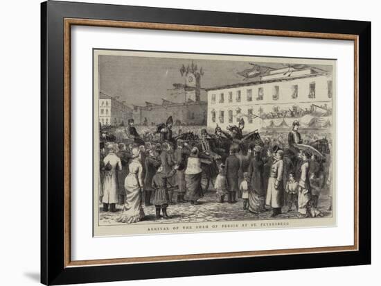 Arrival of the Shah of Persia at St Petersburg-George Goodwin Kilburne-Framed Giclee Print