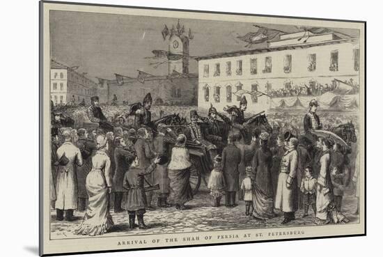 Arrival of the Shah of Persia at St Petersburg-George Goodwin Kilburne-Mounted Giclee Print