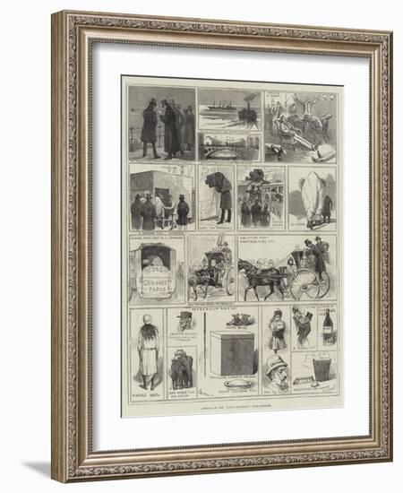 Arrival of the White Elephant from Burmah-Alfred Courbould-Framed Giclee Print