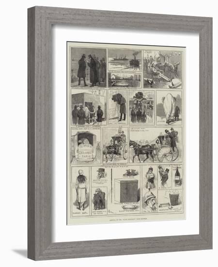 Arrival of the White Elephant from Burmah-Alfred Courbould-Framed Giclee Print