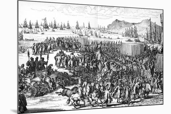 Arrival of William of Orange in England, 5 November 1688-Romeyn De Hooghe-Mounted Giclee Print