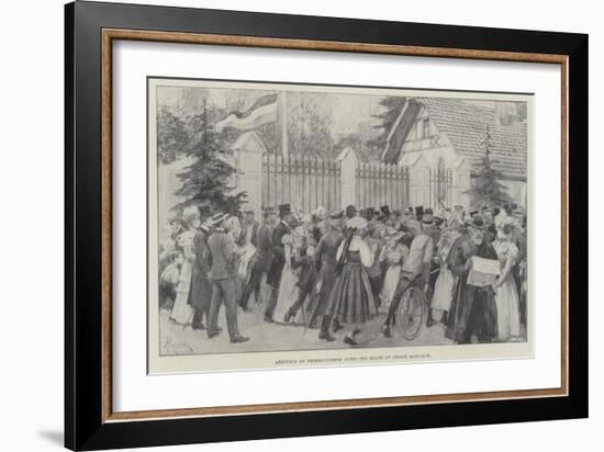 Arrivals at Friedrichsruh after the Death of Prince Bismarck-Amedee Forestier-Framed Giclee Print