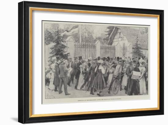 Arrivals at Friedrichsruh after the Death of Prince Bismarck-Amedee Forestier-Framed Giclee Print