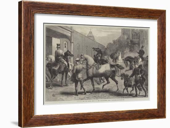 Arrivals for the Horse Show at the Agricultural Hall, Islington-Harden Sidney Melville-Framed Giclee Print