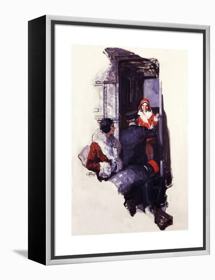 Arrivals!-Dan Content-Framed Premier Image Canvas