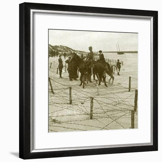 Arriving at La Panne, Flanders, Belgium, c1914-c1918-Unknown-Framed Photographic Print