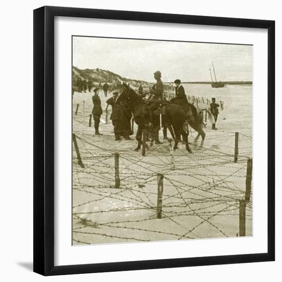 Arriving at La Panne, Flanders, Belgium, c1914-c1918-Unknown-Framed Photographic Print
