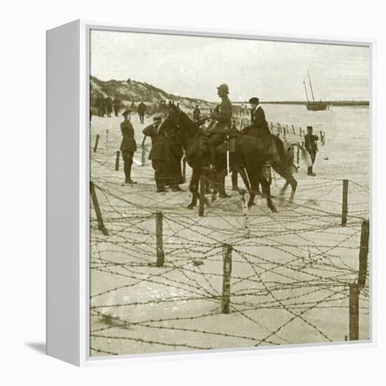 Arriving at La Panne, Flanders, Belgium, c1914-c1918-Unknown-Framed Stretched Canvas