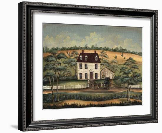 Arriving at the Inn-Barbara Jeffords-Framed Art Print