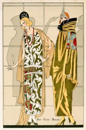 ART GOUT BEAUTE 1929.10月　AGB ART GOUT BEAUTE 1929.10月 AGB ART DECO PRINT, Vintage Winter