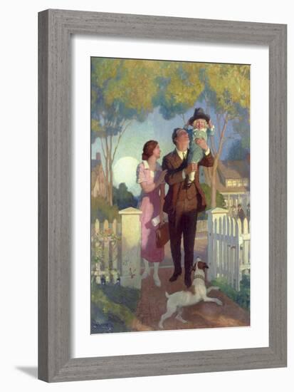 Arriving Home-Newell Convers Wyeth-Framed Giclee Print