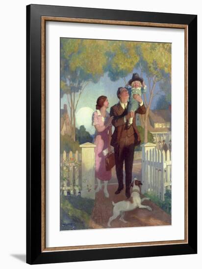 Arriving Home-Newell Convers Wyeth-Framed Giclee Print