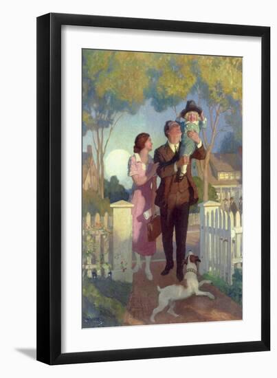 Arriving Home-Newell Convers Wyeth-Framed Giclee Print