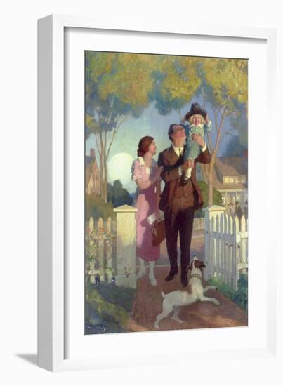 Arriving Home-Newell Convers Wyeth-Framed Giclee Print