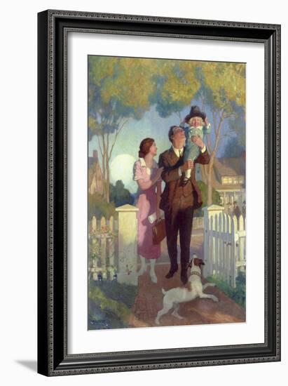 Arriving Home-Newell Convers Wyeth-Framed Giclee Print