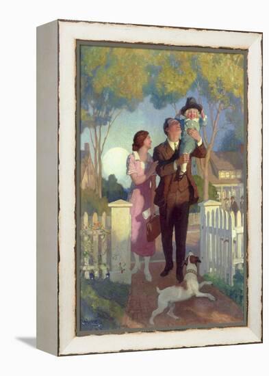 Arriving Home-Newell Convers Wyeth-Framed Premier Image Canvas