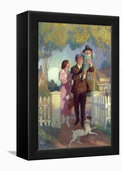 Arriving Home-Newell Convers Wyeth-Framed Premier Image Canvas