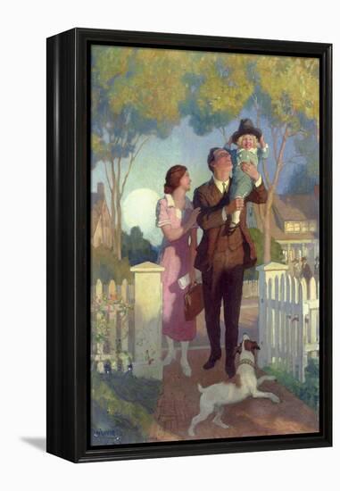 Arriving Home-Newell Convers Wyeth-Framed Premier Image Canvas