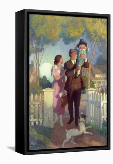 Arriving Home-Newell Convers Wyeth-Framed Premier Image Canvas