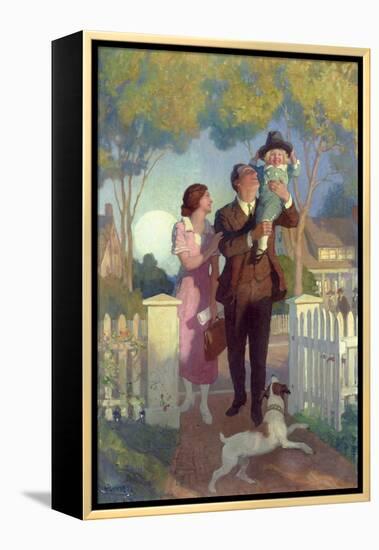 Arriving Home-Newell Convers Wyeth-Framed Premier Image Canvas