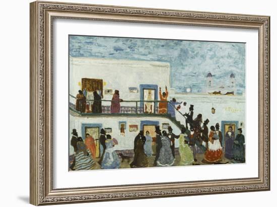 Arriving to Church; Llegando De La Iglesia-Pedro Figari-Framed Giclee Print