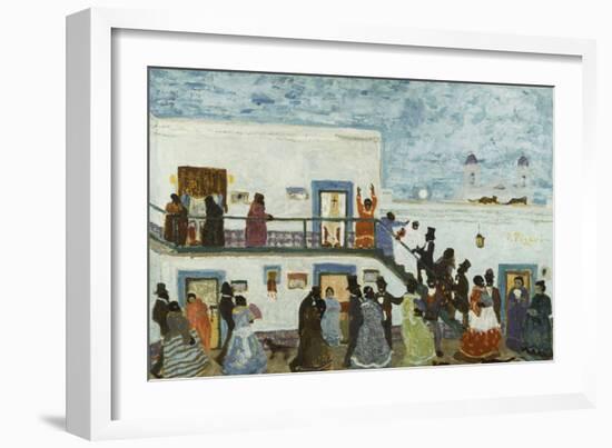 Arriving to Church; Llegando De La Iglesia-Pedro Figari-Framed Giclee Print