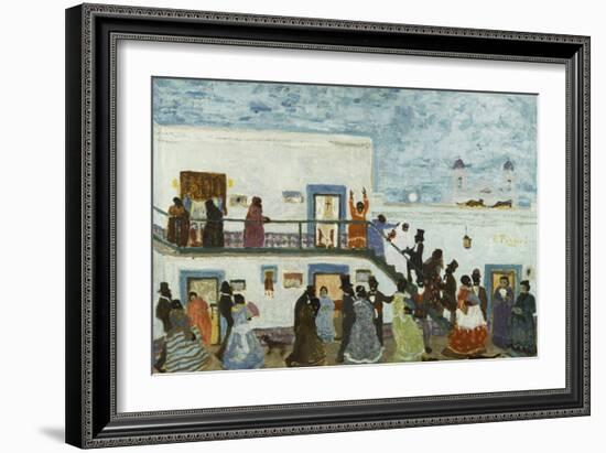 Arriving to Church; Llegando De La Iglesia-Pedro Figari-Framed Giclee Print