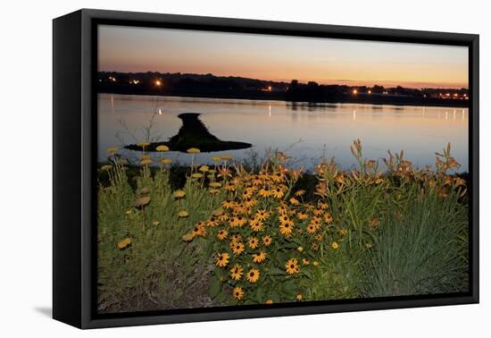 Arrow Island on Mississippi-benkrut-Framed Premier Image Canvas