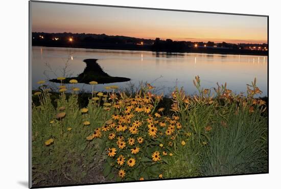 Arrow Island on Mississippi-benkrut-Mounted Photographic Print