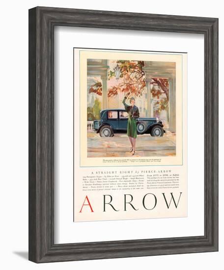 Arrow, Magazine Advertisement, USA, 1929-null-Framed Giclee Print
