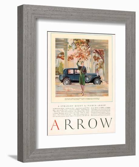 Arrow, Magazine Advertisement, USA, 1929-null-Framed Giclee Print