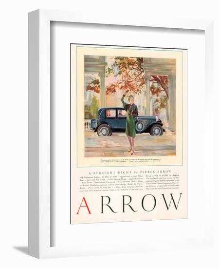 Arrow, Magazine Advertisement, USA, 1929-null-Framed Giclee Print