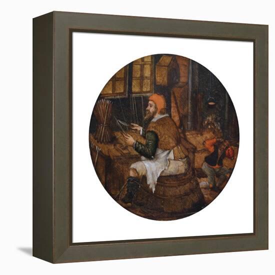 Arrow Maker-Pieter Brueghel the Younger-Framed Premier Image Canvas