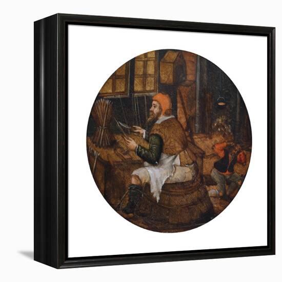 Arrow Maker-Pieter Brueghel the Younger-Framed Premier Image Canvas