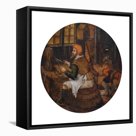 Arrow Maker-Pieter Brueghel the Younger-Framed Premier Image Canvas