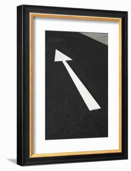 Arrow Marking on Road-Chris Henderson-Framed Photographic Print