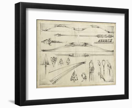 Arrow Schematic II-Ethan Harper-Framed Premium Giclee Print