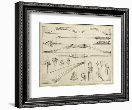 Arrow Schematic II-Ethan Harper-Framed Premium Giclee Print